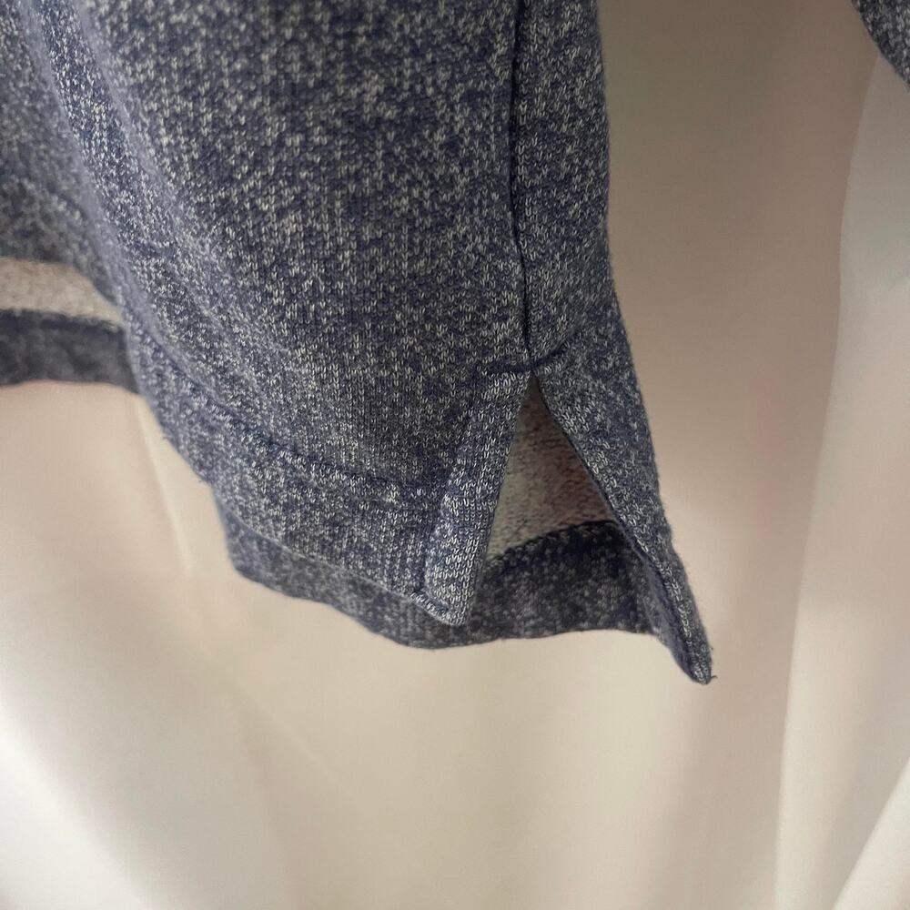 Izod Saltwater quarter zip half zip pullover knit sweater men's Medium blue gray - Picture 8 of 16